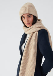 melange scarf - nougat