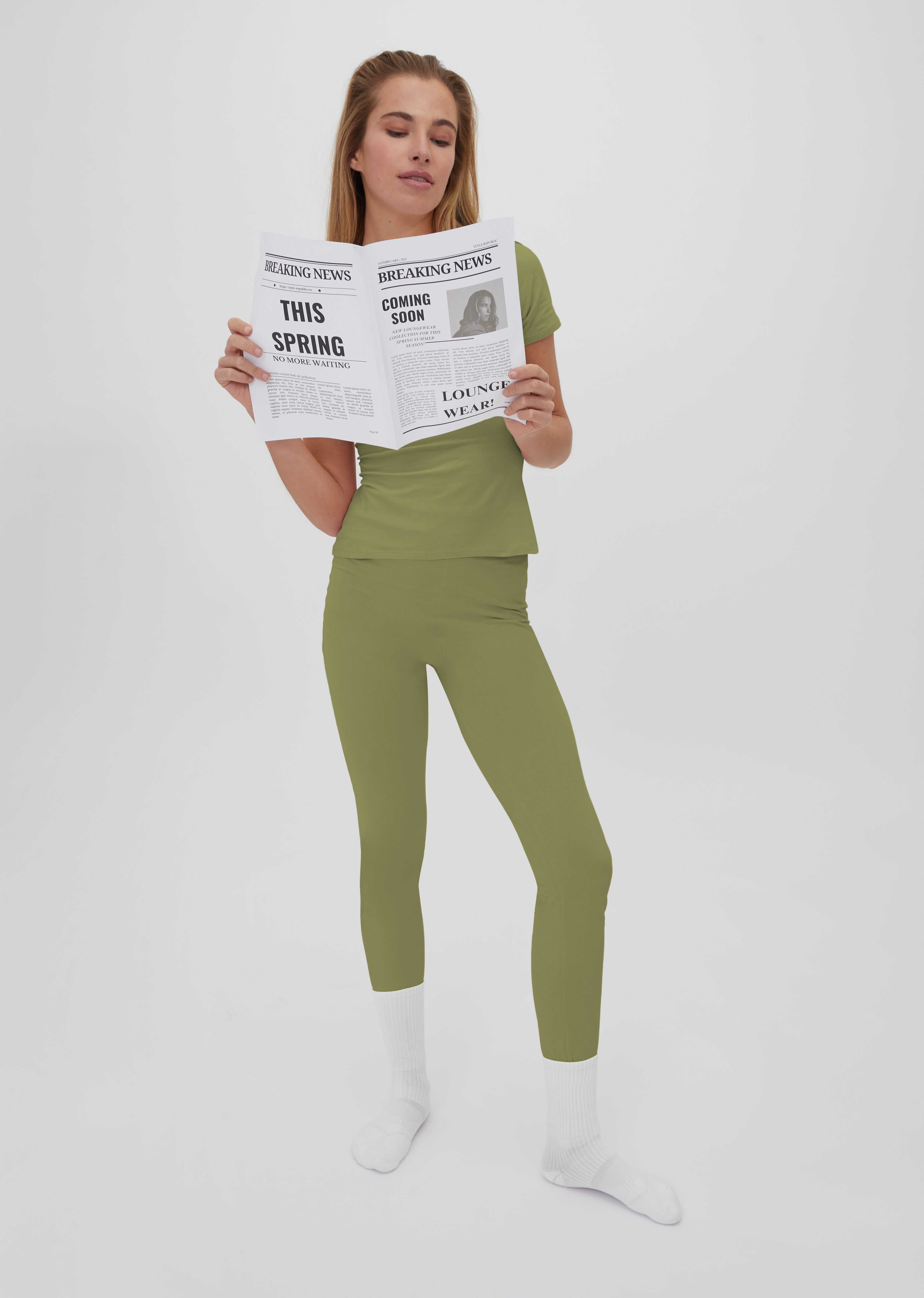 Leggings - olive