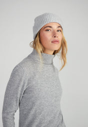 Beanie- light grey melange