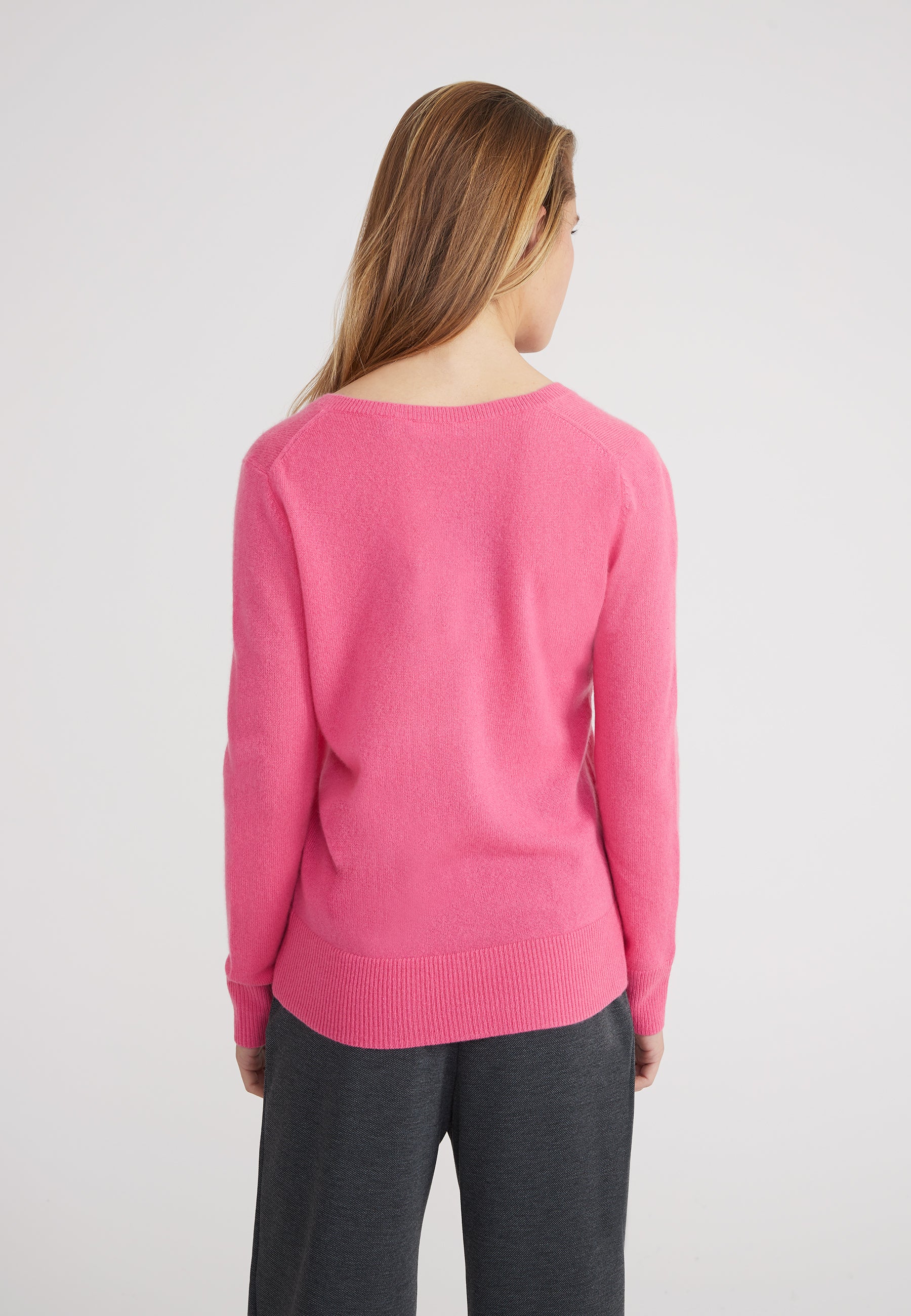 Vneck - fuchsia