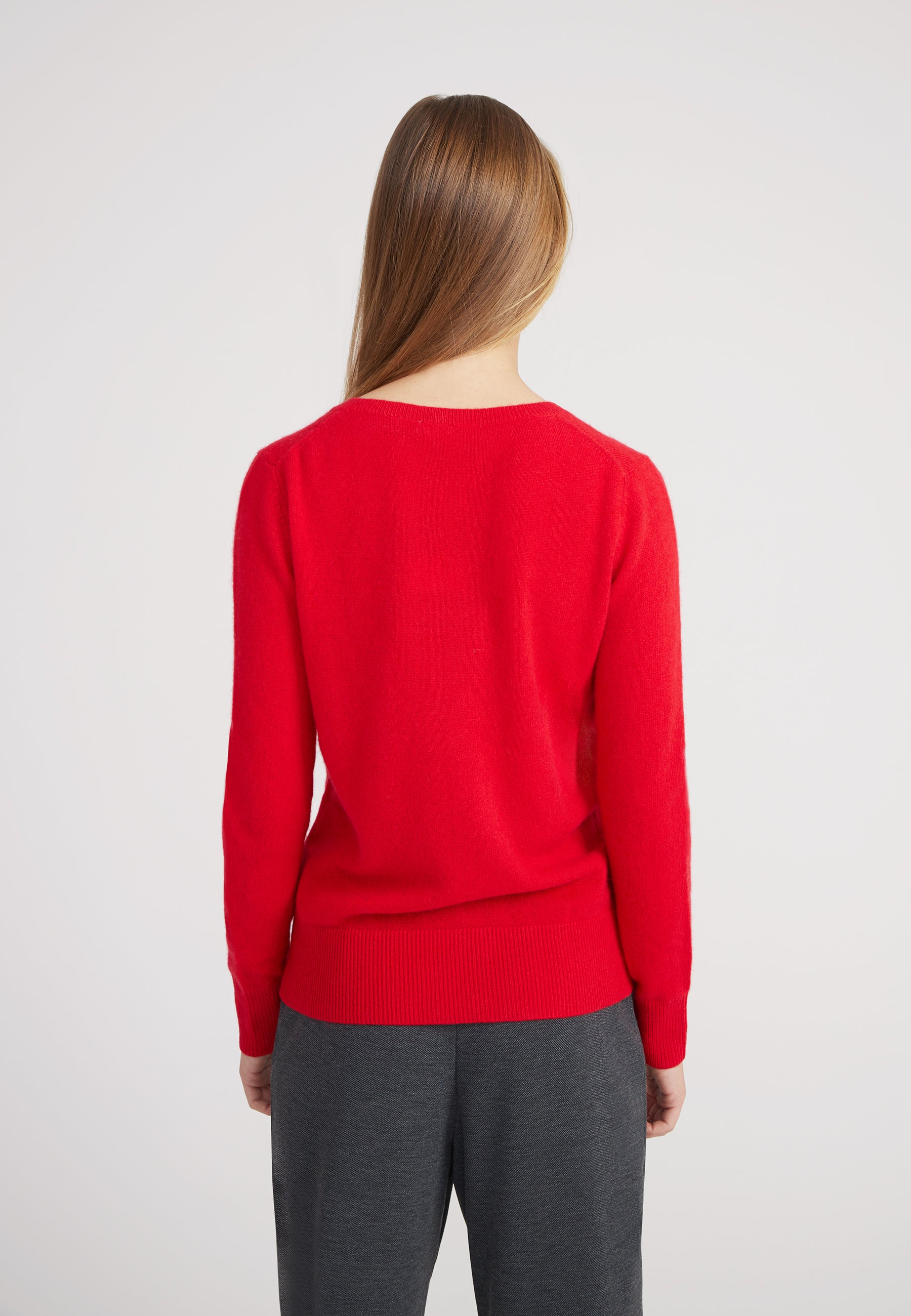 Vneck - crimson