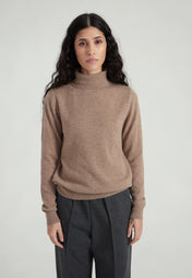 Classic Rollkragenpullover- nougat