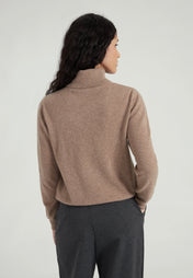 Classic Rollkragenpullover- nougat