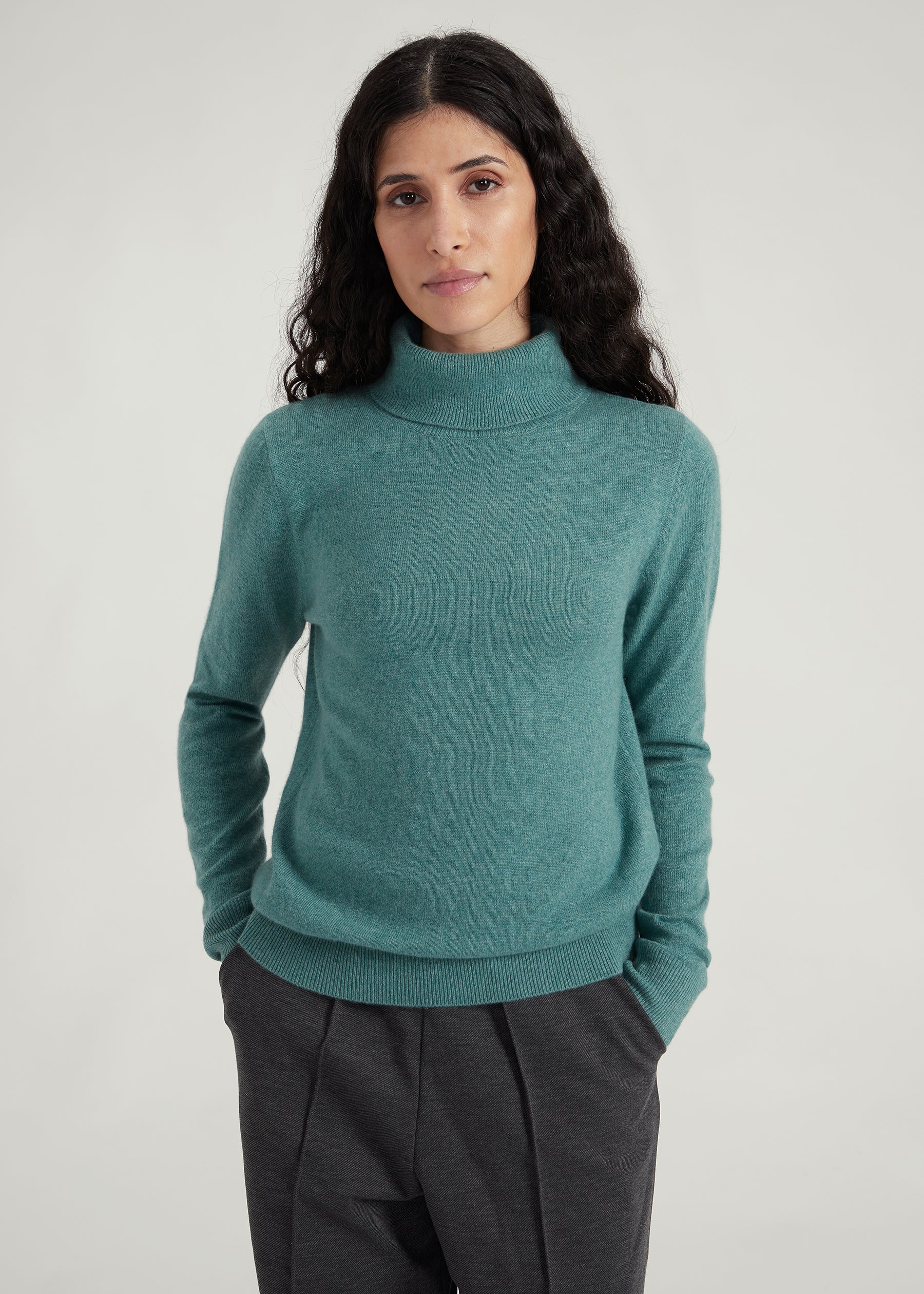Classic Rollkragenpullover- mint