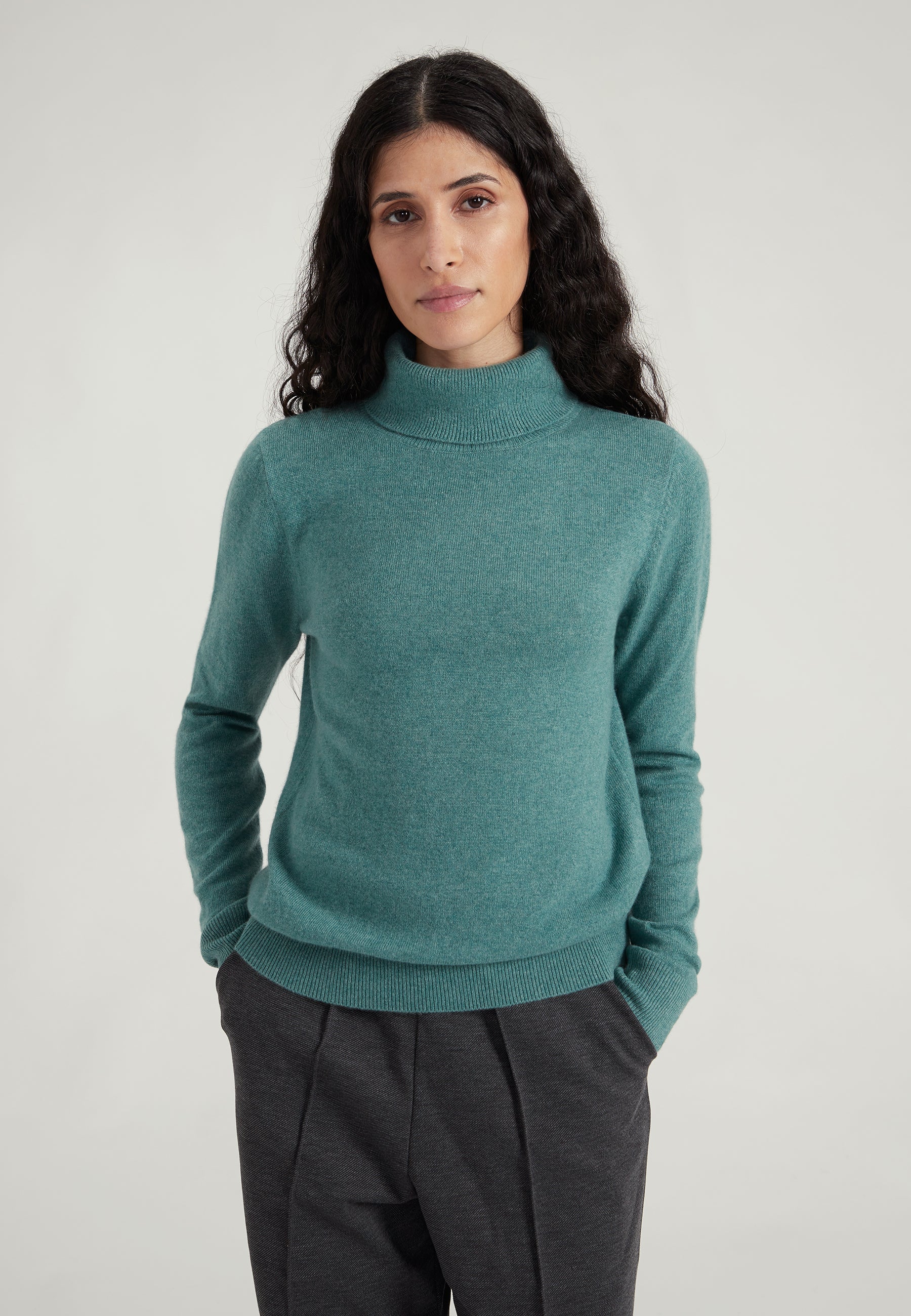 Classic Rollkragenpullover- mint