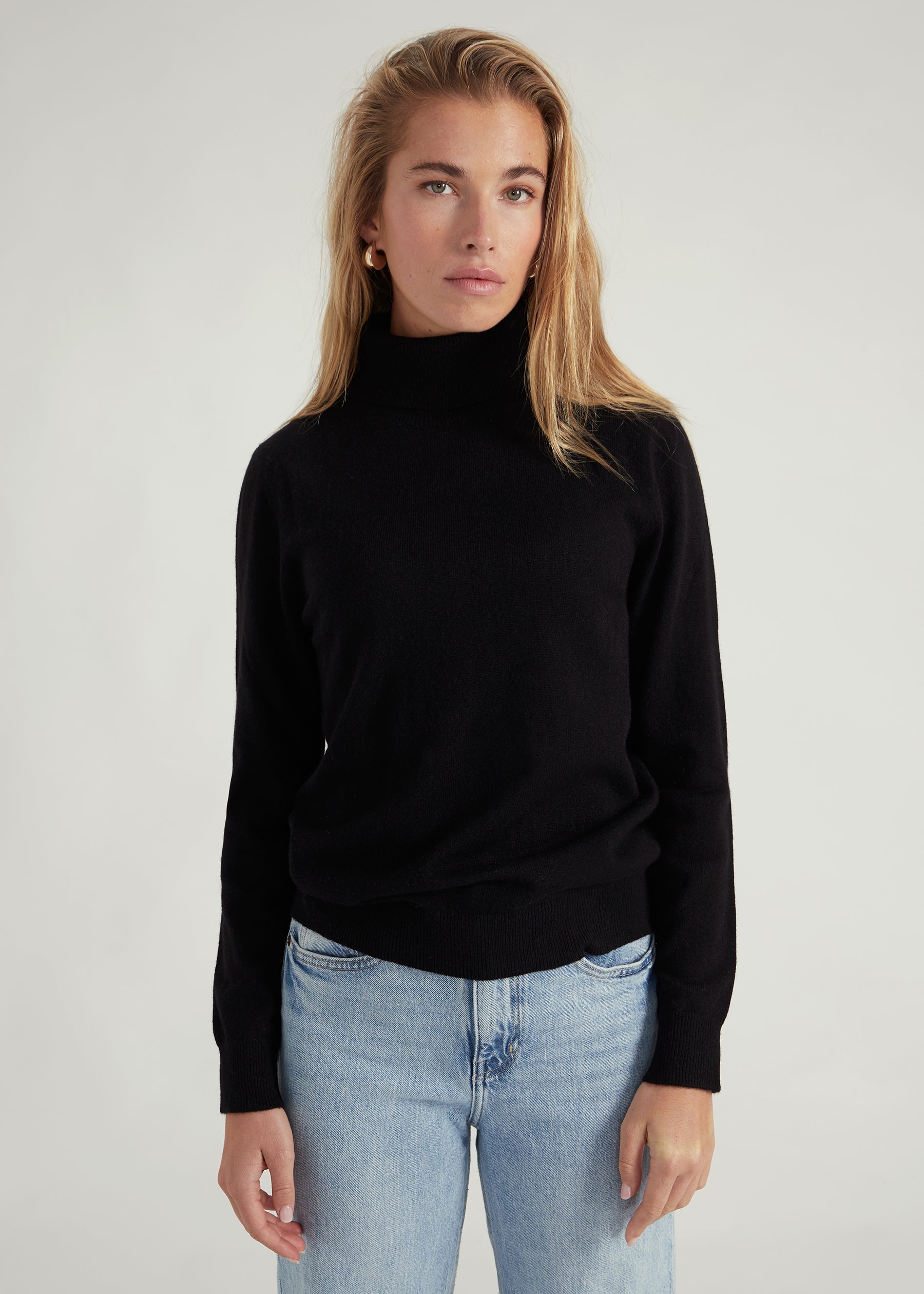 Classic Rollkragenpullover- black