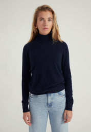 Classic Rollkragenpullover- navy