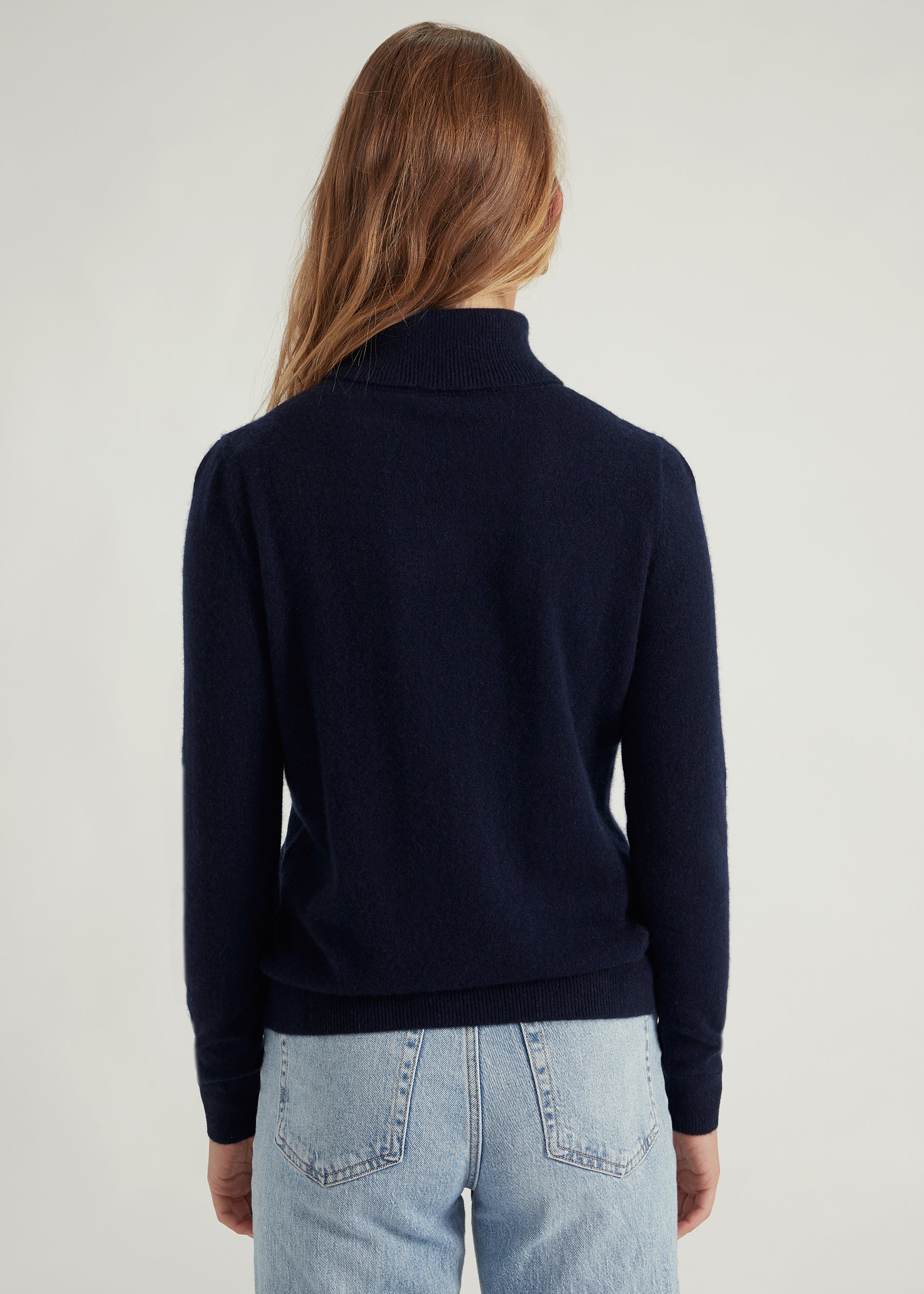 Classic Rollkragenpullover- navy