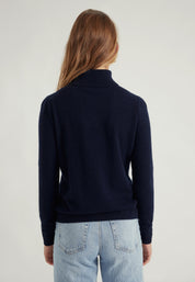Classic Rollkragenpullover- navy