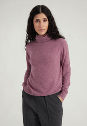 Classic Rollkragenpullover- dull rose