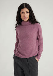 Classic Rollkragenpullover- dull rose