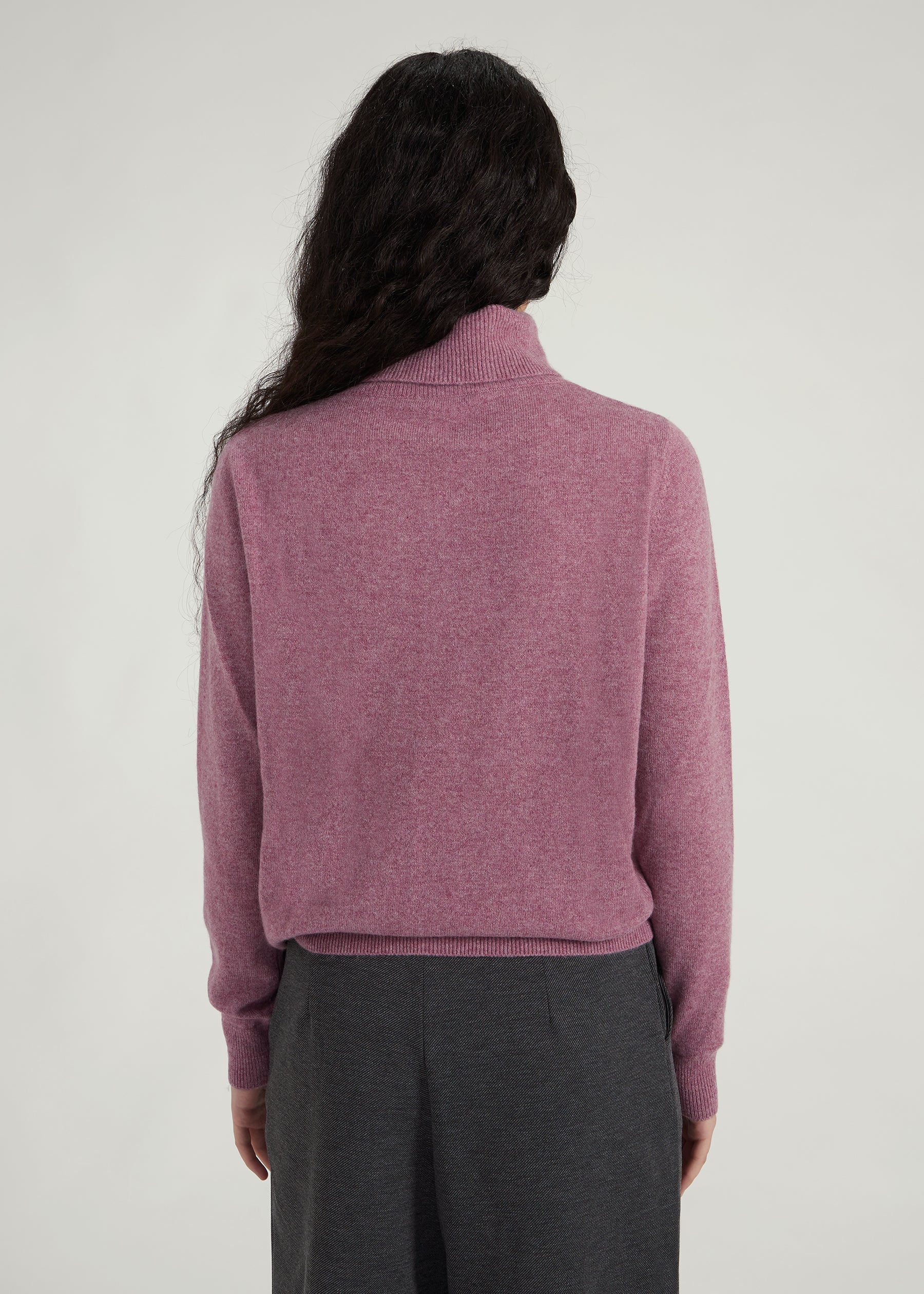 Classic Rollkragenpullover- dull rose