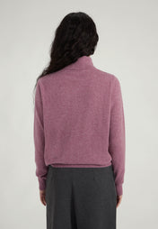 Classic Rollkragenpullover- dull rose