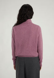 Classic Rollkragenpullover- dull rose