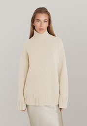Kaschmirblend Oversized Boxy Turtleneck