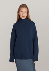Kaschmirblend Oversized Boxy Turtleneck