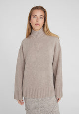 Kaschmirblend Oversized Boxy Turtleneck