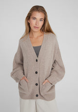 Kaschmirblend Oversized Cardigan