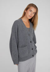 Kaschmirblend Oversized Cardigan