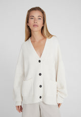 Kaschmirblend Oversized Cardigan