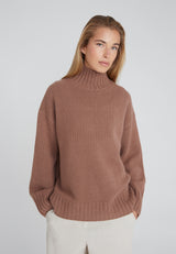 Kaschmirblend Oversized Boxy Turtleneck