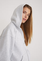 Zip Hoodie - light grey