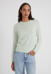 Rundhalspullover - fog green