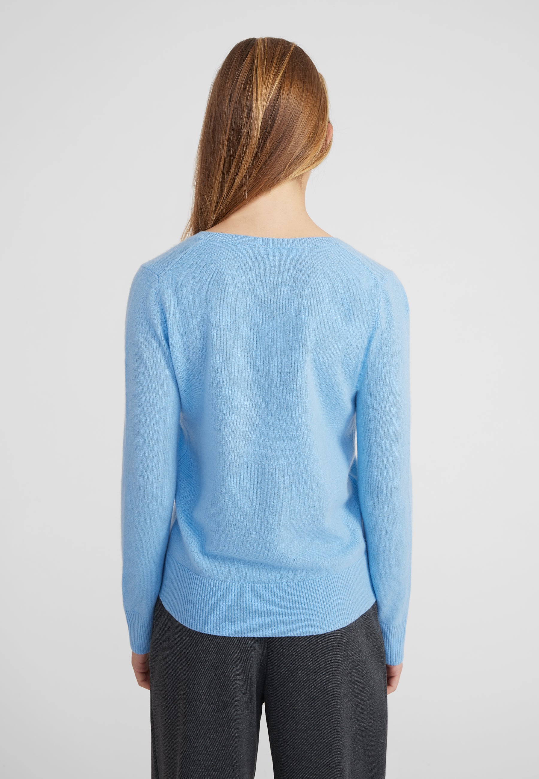 Vneck - icy blue