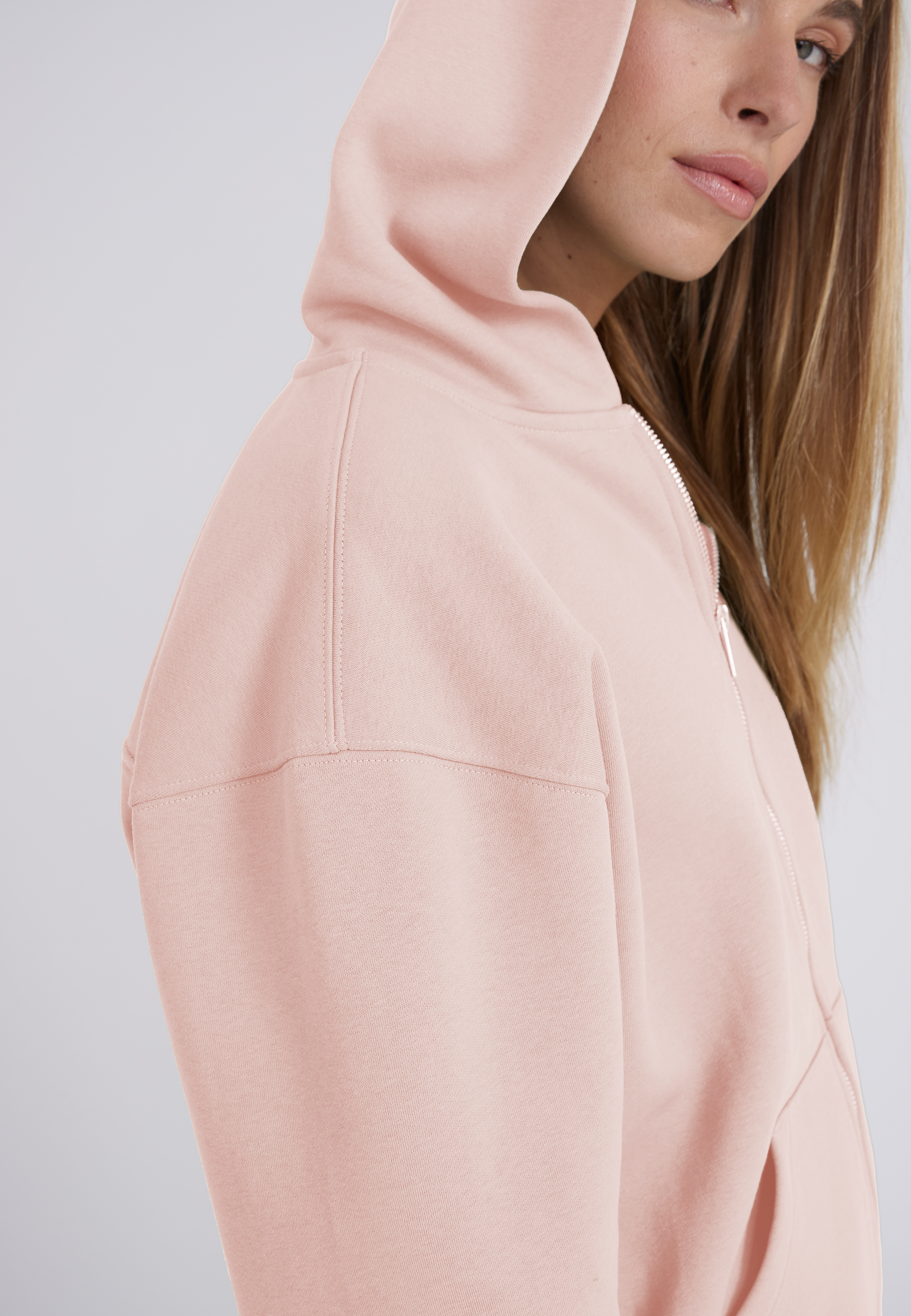 Zip Hoodie - baby pink