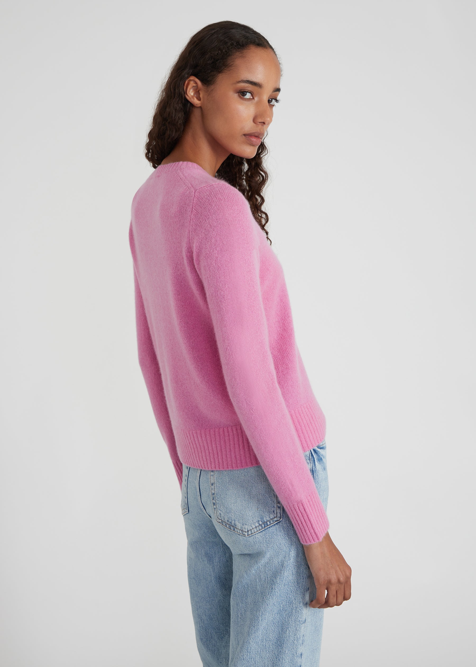 Rundhalspullover - candy pink