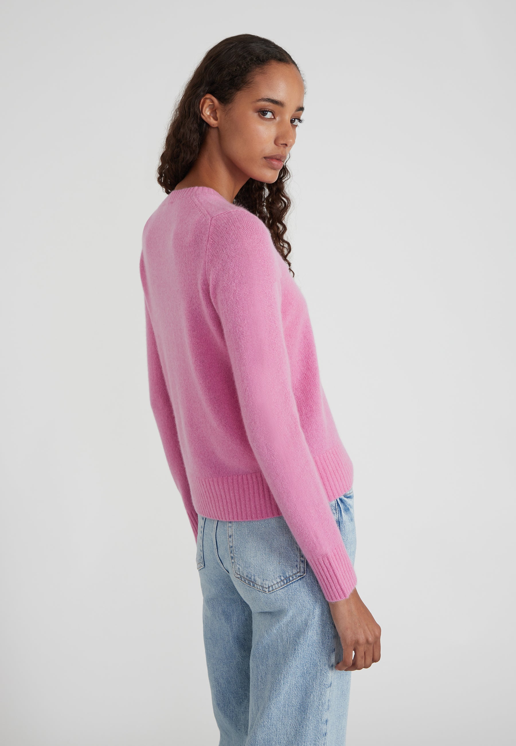 Rundhalspullover - candy pink