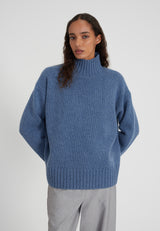 Kaschmirblend Oversized Boxy Turtleneck