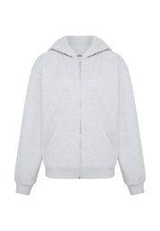 Zip Hoodie - light grey