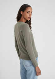 Vneck - olive melange