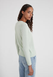 Vneck - fog green