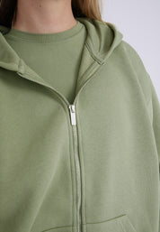 Zip Hoodie - olive