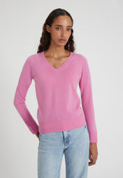 Vneck - candy pink