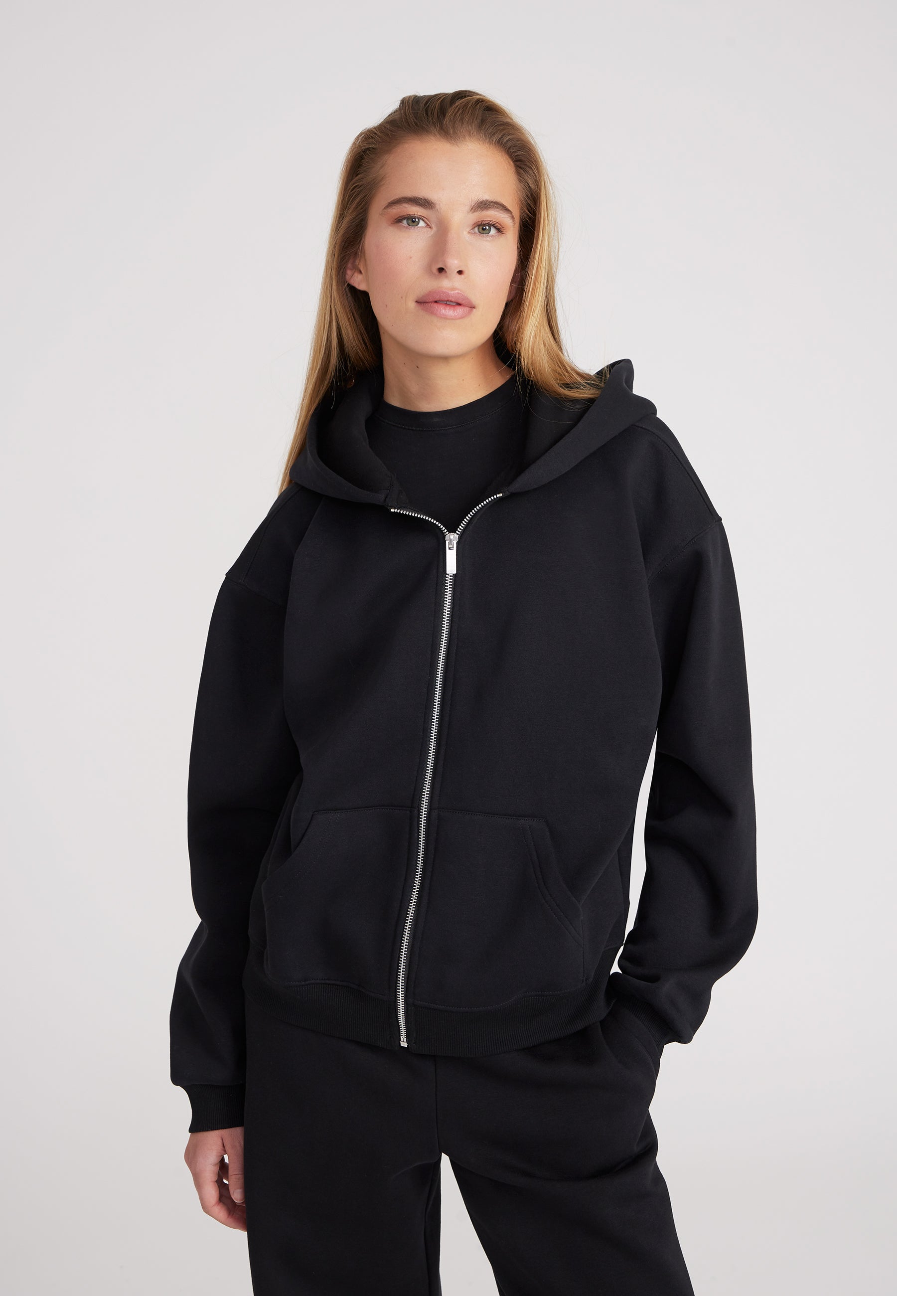 Zip Hoodie - black