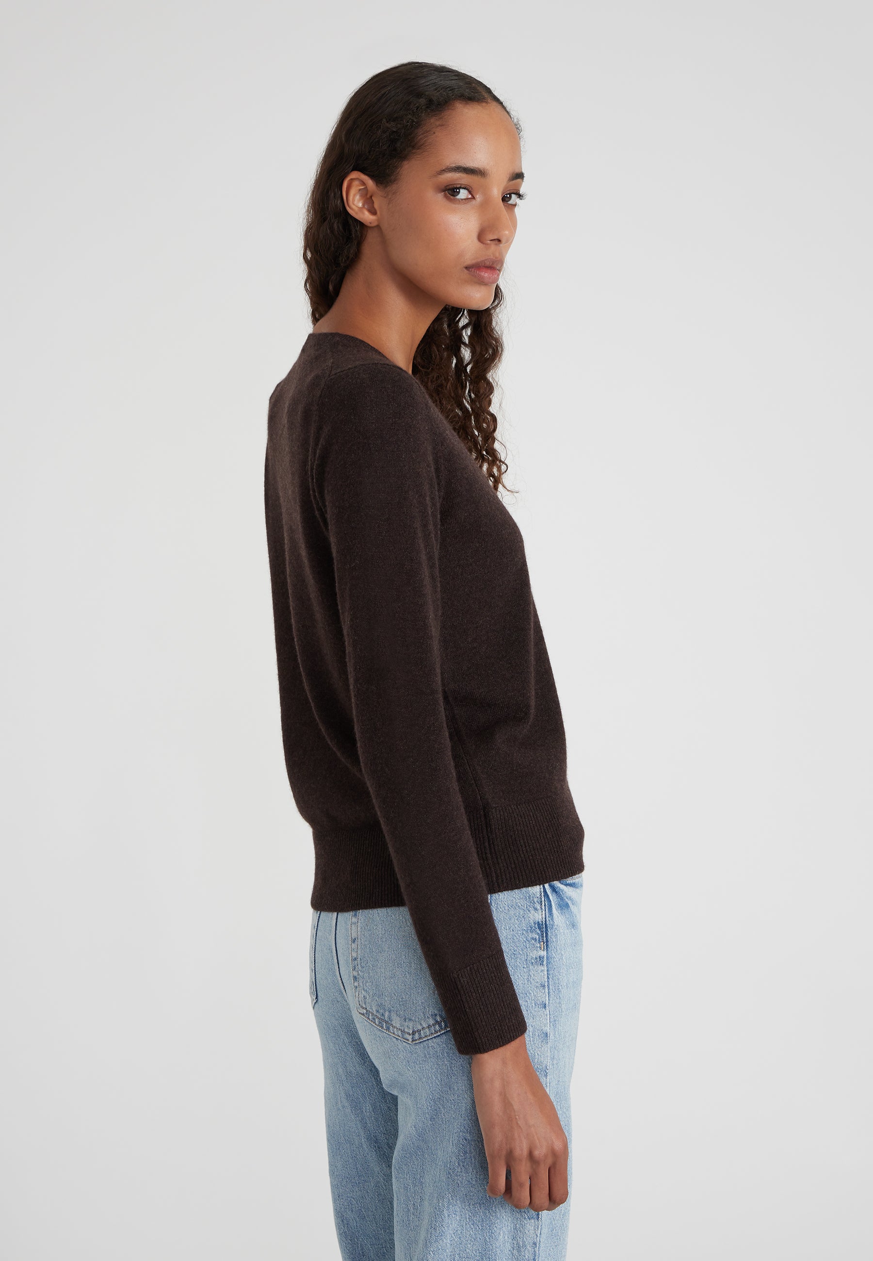 Vneck - coffee