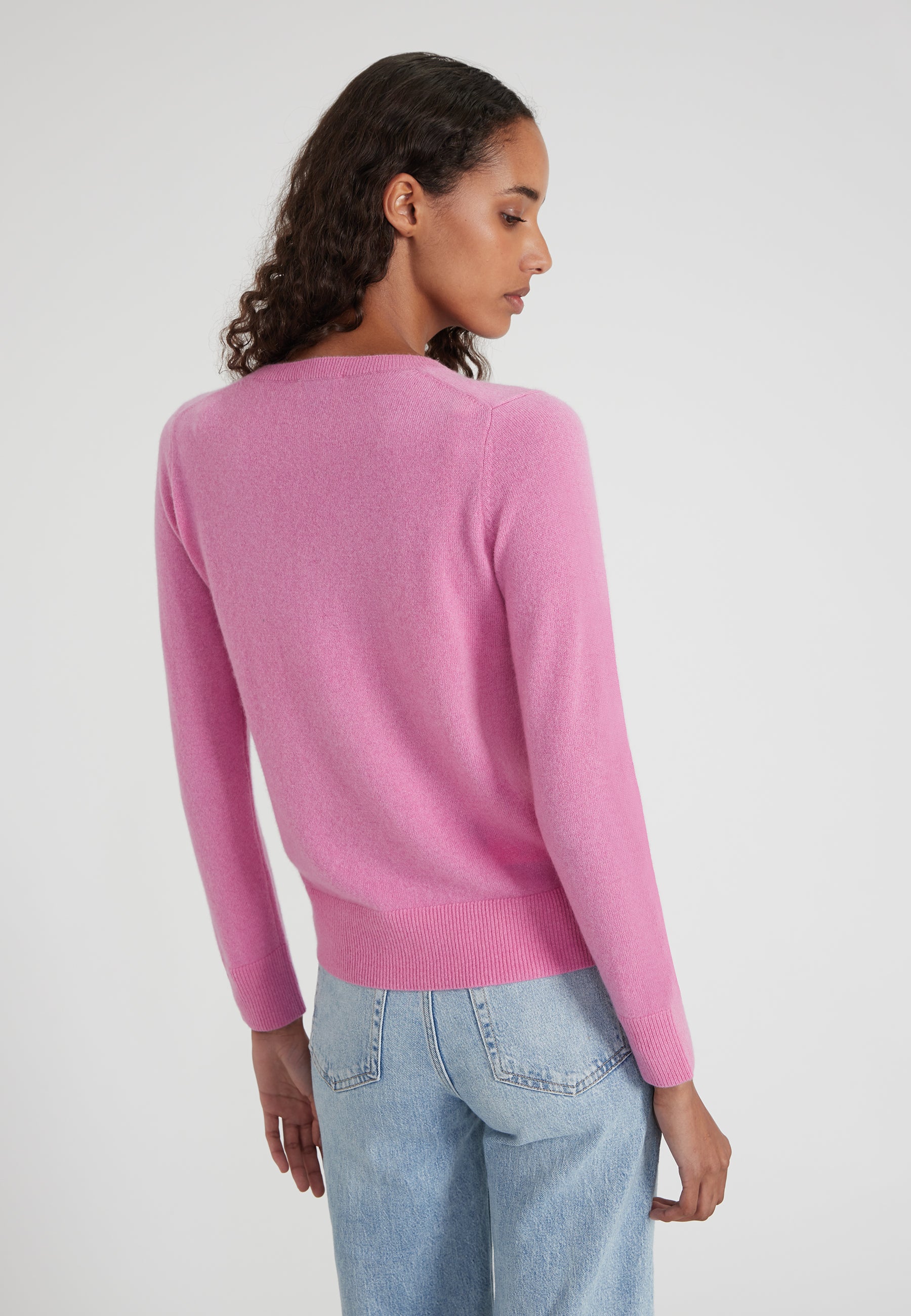 Vneck - candy pink