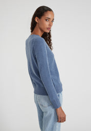 Vneck - blue melange