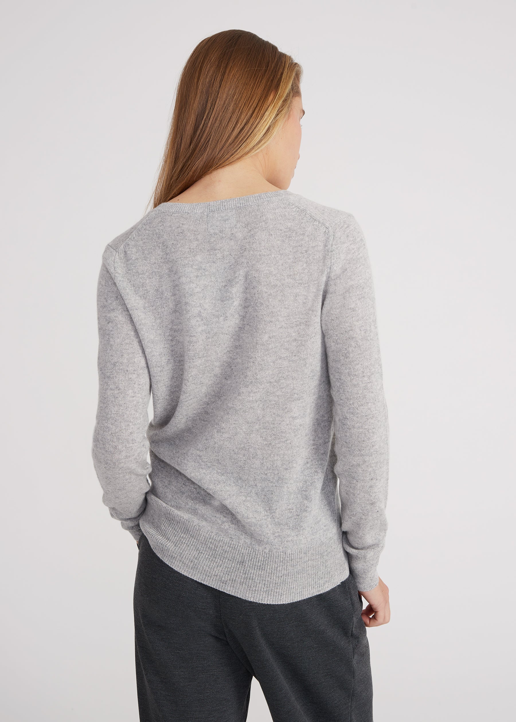 Vneck - light grey melange