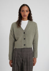 Kaschmirblend Cropped Cardigan