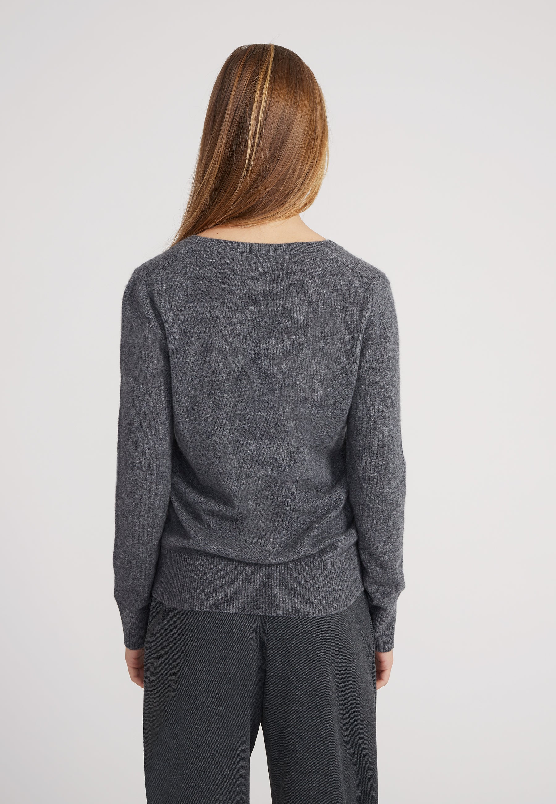 Vneck - grey melange
