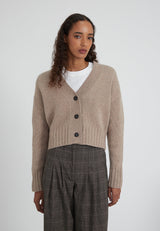Kaschmirblend Cropped Cardigan
