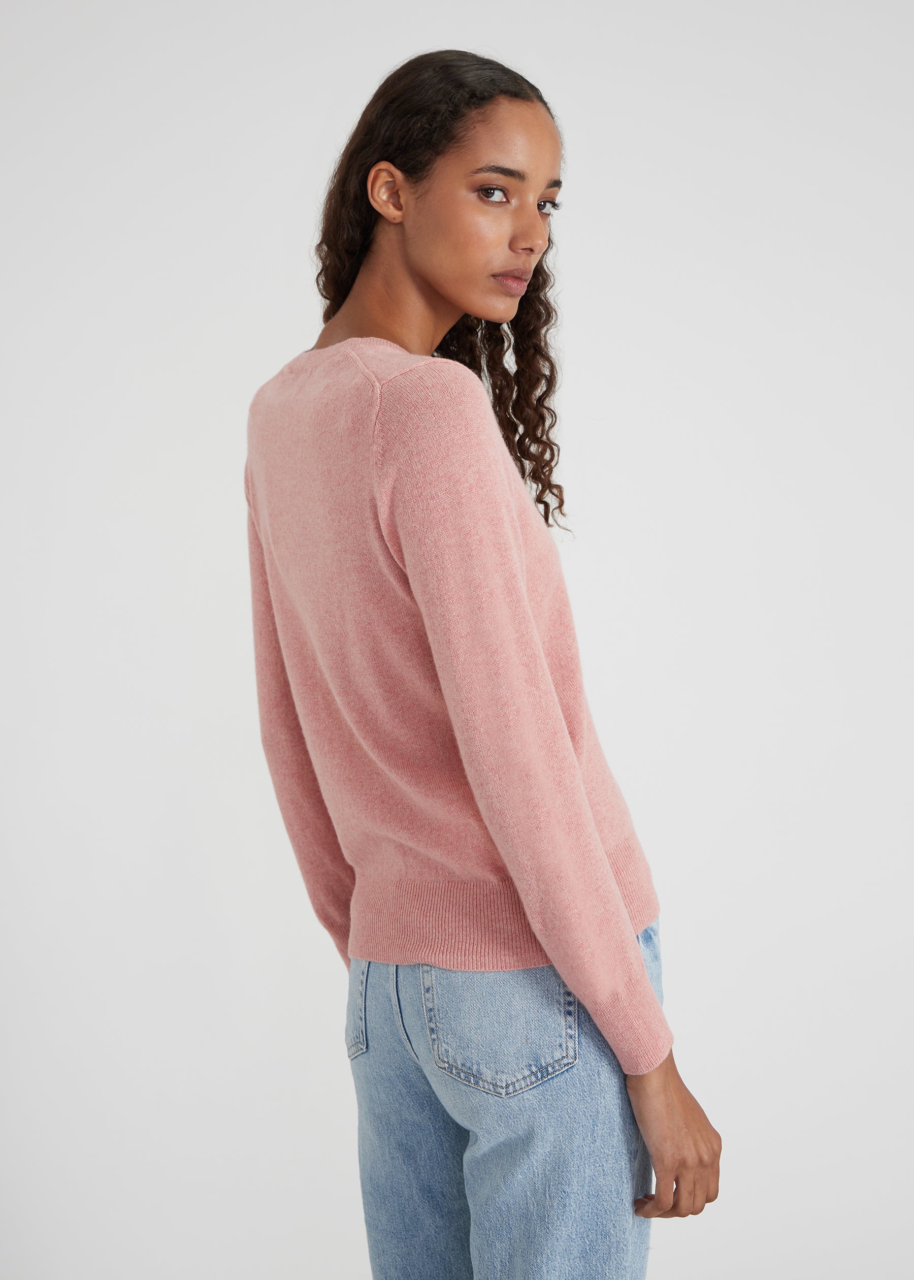 Vneck - coral melange