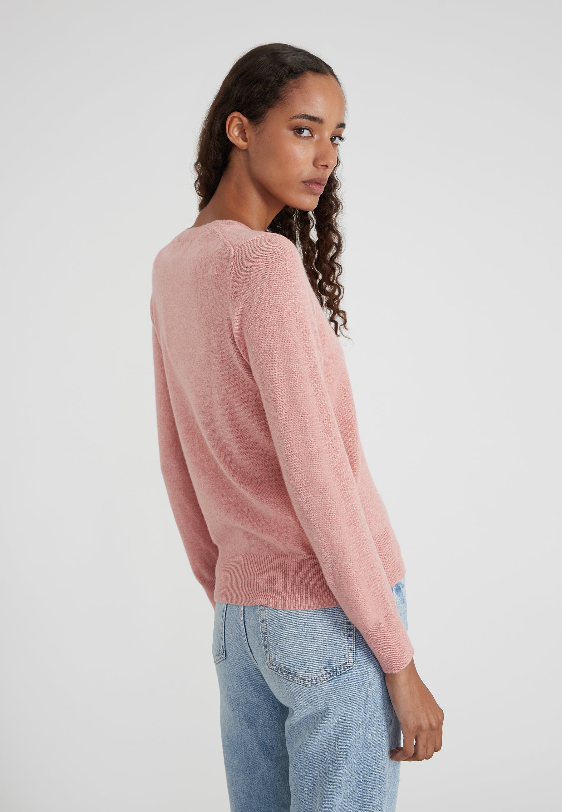 Vneck - coral melange