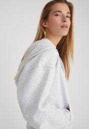 Zip Hoodie - light grey