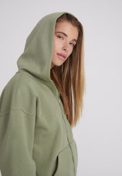 Zip Hoodie - olive