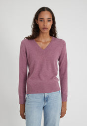 Vneck - dull rose